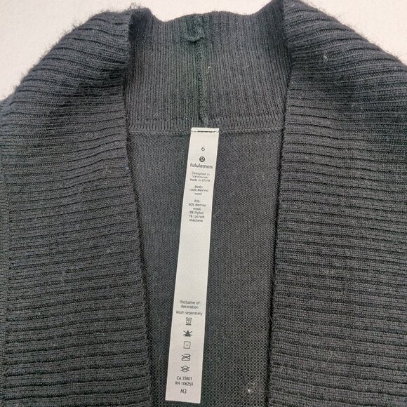 Lululemon Sit In Lotus Wrap II Style Number: W4ANWS Black Size 6 - Picture 11 of 14